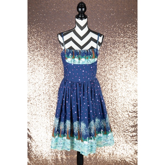 Bernie Dexter Dresses & Skirts - Bernie Dexter Paris Regents Swan Print Pinup Dress